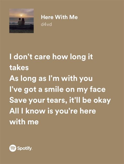 here with me lyrics